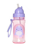 Garrafa squeeze infantil com canudo baleia rosa | Skip Hop