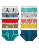 Kit Cueca Infantil 10 Peças Lisas Estampadas Tam 2 a 8