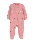 Macacão bebê com pezinho porco espinho rosa | Carter's