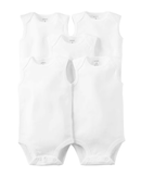 Kit body bebê 5 peças regata branco |