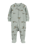 Macacão bebê canelado aviões verde |