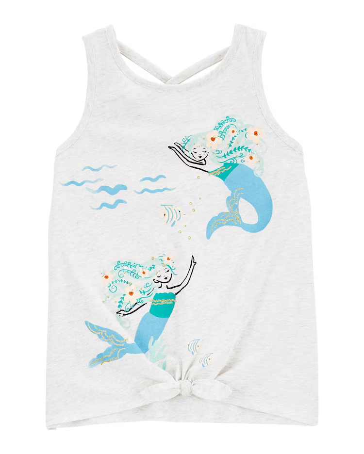 Regata infantil com amarração sereia cinza |