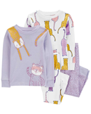 Pijama longo bebê 4 peças bichinhos multicor | Carter's