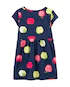 Vestido curto infantil evasê frutinhas azul | Carter's