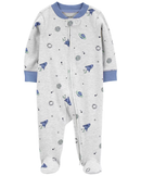 Macacão bebê de fleece foguete cinza |