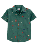 Camisa infantil fogueira verde