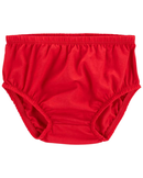 Vestido bebê com babados e laise vermelho | Carter's