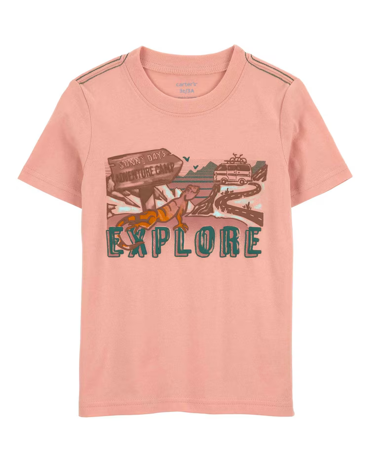 Camiseta infantil sunny days rosa |