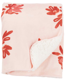 Cobertor bebê peluciado floral rosa | Carter's