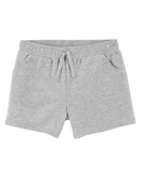 Short de moletom infantil cinza |
