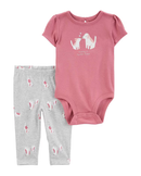 Conjunto longo bebê 2 peças bichinhos multicor | Carter's